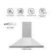 Pachet incorporabil Hausberg Cuptor HB-8053IN, Electric, Putere 2225 W, 71 l, 6 Functii, Ventilatie, Timer, Plita incorporabila HB-556IN, Gaz, 4 arzatoare, Sistem siguranta GAZ, fonta, Hota decorativa HB-1260, absorbtie 450 m3/h, 1 motor, 60 cm, Inox