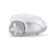 Aspirator cu sac HAUSBERG HB-2877AB, aspirare uscata, 4 litri, 1400 - 1800 W, protectie motor, sistem de rulare a cablului, Alb-Gri