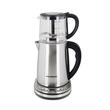 Aparat digital preparare ceai HAUSBERG HB-3640IN, 1500W, cana 1.7L, ceainic 1L, panou din otel inoxidabil cu afisaj digital, termostat, Inox