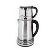 Aparat digital preparare ceai HAUSBERG HB-3640IN, 1500W, cana 1.7L, ceainic 1L, panou din otel inoxidabil cu afisaj digital, termostat, Inox