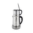 Aparat digital preparare ceai HAUSBERG HB-3640IN, 1500W, cana 1.7L, ceainic 1L, panou din otel inoxidabil cu afisaj digital, termostat, Inox