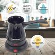 Ibric electric pentru cafea Hausberg HB-3810NG, Putere 600W, Capacitate 800 ml, Negru