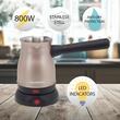 Ibric electric pentru cafea Hausberg HB-3815RG, Putere 800W, Capacitate 500 ml, Inox-Auriu