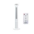 Ventilator turn Hausberg HB-5952AB, 55W, 38 inch, 3 viteze, temporizator 24h, LED, oscilatie, telecomanda, alb