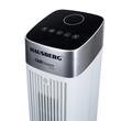 Ventilator turn digital Hausberg HB-5953AB, 55W, 41 inch, 3 viteze, 3 moduri, temporizator 24h, LED, oscilatie, telecomanda, difuzor parfum, alb