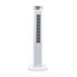 Ventilator turn digital Hausberg HB-5953AB, 55W, 41 inch, 3 viteze, 3 moduri, temporizator 24h, LED, oscilatie, telecomanda, difuzor parfum, alb