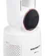 Ventilator turn digital Hausberg HB-5957AB, 65W, 12 viteze, 4 programe, ionizare negativa, temporizator 12h, oscilatie 40°, LED, telecomanda, alb