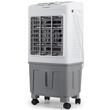Racitor de aer portabil Hausberg HB-5961AB, 75W, rezervor 20L, 3 viteze, control mecanic, 2 cutii gheata, alb