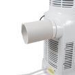 Racitor de aer portabil Hausberg HB-5962AB, 65–80W, rezervor 7.8L, 3 viteze, oscilatie 60°, pachet gheata inclus, alb