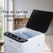Racitor de aer portabil Hausberg HB-5963AB, 55–80W, rezervor 12L, 3 viteze, functie Turbo, oscilatie 60°, control mecanic, alb
