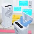 Racitor de aer portabil Hausberg HB-5964AB, 65W, 5.5L, 3 viteze, 5 programe, 3 moduri, oscilatie 40°, temporizator 12h, LED, telecomanda
