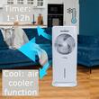 Racitor de aer portabil Hausberg HB-5964AB, 65W, 5.5L, 3 viteze, 5 programe, 3 moduri, oscilatie 40°, temporizator 12h, LED, telecomanda