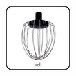 Mixer cu bol HAUSBERG HB-7620GR, putere 700-800W, 5 litri, 6 viteze, Gri