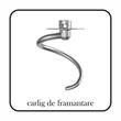 Mixer cu bol HAUSBERG HB-7620GR, putere 700-800W, 5 litri, 6 viteze, Gri