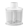 Blender 3 in 1 HAUSBERG HB-7701AB, 500W, 2 viteze, Material ABS, lame din inox, Capacitate pahar 700ml, tocator 500ml, Alb