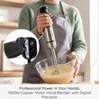 Blender 2 in 1 HAUSBERG HB-7704IN cu putere 1000W, Mixer vertical profesional, 10 trepte de viteza si functie Turbo, Capacitate pahar 700 ml , Multifunctional, Negru