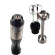 Blender 2 in 1 HAUSBERG HB-7704IN cu putere 1000W, Mixer vertical profesional, 10 trepte de viteza si functie Turbo, Capacitate pahar 700 ml , Multifunctional, Negru