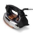 Fier de calcat Retro HAUSBERG HB-7817NG, 1000-1200W, Talpa acoperit ceramic turnat, Termostat, 6 Setari temperatura, Indicator luminos, Protectie supraincalzire, Temperatura 200°C, Negru