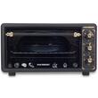 Cuptor electric Rustic HAUSBERG HB-8001RST, 1400W, 48l, Timer mecanic, Termostat reglabil, 4 nivele de inaltime a tavii, usa din sticla rezistenta la temperature ridicate, panou mecanic, Negru-Auriu