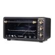 Cuptor electric Rustic HAUSBERG HB-8001RST, 1400W, 48l, Timer mecanic, Termostat reglabil, 4 nivele de inaltime a tavii, usa din sticla rezistenta la temperature ridicate, panou mecanic, Negru-Auriu