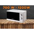 Cuptor cu microunde Hausberg HB-8005AB, 20 l, 700 W-1200W, Mecanic, Alb