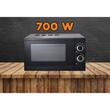 Cuptor cu microunde Hausberg HB8005NG, 20 L, 700 W - 1200W, Mecanic, Negru