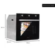 Cuptor incorporabil Hausberg HB-8053NG, Electric, Putere 2225 W, 71 l, 8 Functii, Ventilatie, Timer, Clasa A, Negru