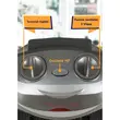 Aeroterma ceramica HAUSBERG HB-8300, 1500W, Termostat Reglabil, 2 Viteze, Functie Ventilator, Siguranta Anti Cadere, Silentios, Maner transport, Argintiu
