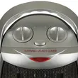 Aeroterma ceramica HAUSBERG HB-8770, 1500W, Termostat Reglabil, 2 Viteze, Functie Ventilator, Siguranta Anti Cadere, Silentios, Maner transport, Argintiu