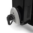 Calorifer electric Hausberg HB-8913NG, 2500 W, 13 elementi, 3 trepte de putere, Termostat reglabil, Protectie supra-incalzire, Protectie anti-rasturnare, Indicator luminos, Negru