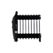 Calorifer electric cu ulei HAUSBERG HB-8945, o singura treapta de incalzire, 1000-1200 W, 9 elementi 110 mm x 330 mm, termostat reglabil, maner si rotite pentru o deplasare facila, indicator luminos functionare, negru