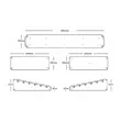 Uscator de rufe Kluder, Montabil pe perete, Aluminiu, Alb, 1000 x 500 mm