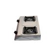 Minigaz cu 2 ochiuri Ertone MN204, inox, GPL (numai butelie), aprindere electronica