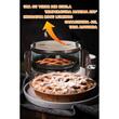 Cuptor electric rotund cu termostat Ertone MN-9010VS, Putere: 220-230V, 50Hz, 2 rezistente electrice 2 x 650W, capacitate 40l, indicator luminos, Visiniu