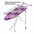 Masa de calcat EKOLIFE MN105M, vopsea electrostatica, husa bumbac si poliester, 62 x 87 x 105 cm