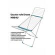 Uscator rufe Ertone MN84U, fabricat din metal, suprafata utilizabila 18m, suporta 18 kg rufe, Inox