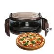 Cuptor electric rotund cu termostat Ertone MN-9010VS, Putere: 220-230V, 50Hz, 2 rezistente electrice 2 x 650W, capacitate 40l, indicator luminos, Visiniu