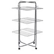 Uscator de rufe cu 3 nivele Ertone MN98U, pliabil cu suport de umerase, suporta 30 kg rufe, Inox
