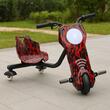 Tricicleta electrica drift pentru copii HAUSBERG HB-KD04RS,*Putere: motor 150-200W Bluetooth,  3 niveluri viteza, suspensie spate, autonomie 8-12 km, tip de incarcare 3h, accesorii 