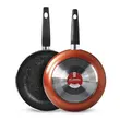 Tigaie antiaderenta FLONAL cu 6 straturi de acoperire cu efect de piatra Mineralit, 24cm