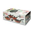 Set Oale de gatit Flonal Pepita Granit, 8 Piese, Aluminiu cu Strat de Piatra Antiaderent