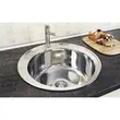 Chiuveta Inox Freddo SN7000/Q32, pentru blat Q32, rotunda, anticalcar, diametru 49 cm, adancime 17 cm