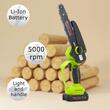 Mini drujba TATTA TD-5310, fierastrau electric cu acumulator 8”, 21V, portabila, teiere lemn, compacta