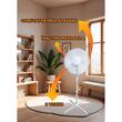 Ventilator cu picior VEN-2, 50W, 40 inch, 3 viteze, inaltime reglabila, alb