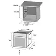 Pachet incorporabil Rustic, Cuptor electric Hausberg HB-8050, Clasa A, 57l, Ventilatie, Bej  + Plita Incorporabila HB-570, 4 arzatoare, Gaz, Sticla + Hota decorativa HB-1500, 60cm, Filtru din aluminiu, Bej