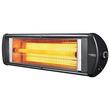 Radiator electric cu infrarosu KUMTEL EX25, 2500W, Termostat, Corp metalic, Protectie 20 IP, Negru
