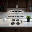Plita Incorporabila Rustica Hausberg HB-570, 4 arzatoare, Gaz, 60 cm, Bej