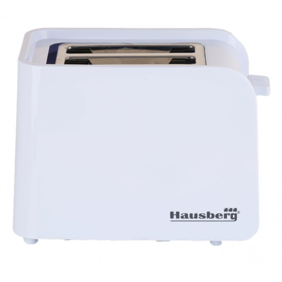 Prajitor de paine Hausberg HB-195A, 750 W, 2 felii, functie decongelare, functie reincalzire, 6 trepte putere, Alb