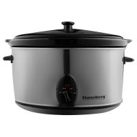 Oala Electrica cu capac Hausberg HB-1300, sticla termorezistenta, 3.5 L, 200 W