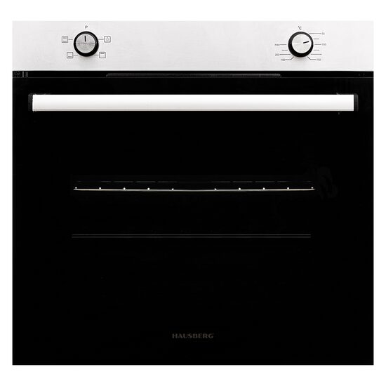 Cuptor incorporabil Hausberg HB-8051IN, Electric, Putere 2225W, 76 l, 4 Functii, Clasa A, Negru/Inox